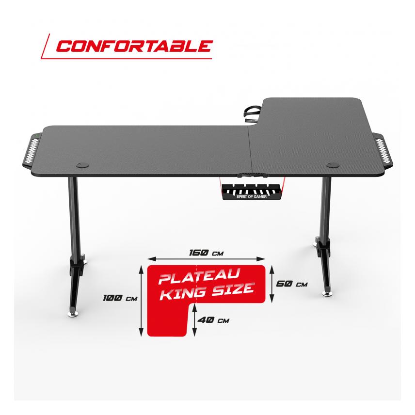 Spirit Of Gamer HEADQUARTER 600 LEFT (SOG-DESK600L)