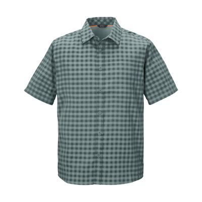 Funktionshemd KILLTEC "KOS 368 MN WVN SHRT", Herren, Gr. XL, Normalgrößen, grau (graublau), Obermaterial: 100% Polyester, Hemden, Atmungsaktiv, schnelltrocknend, wasserabweisend