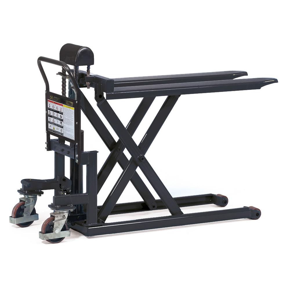 Fetra Scheren-Hubwagen 6820 - Tragkraft 500kg Polyurethan-Reifen (500 kg) (228616)
