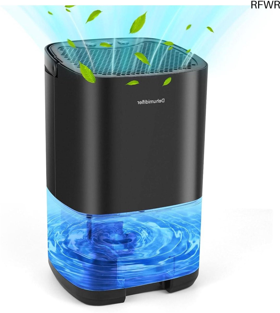 RFWR Draagbare elektrische luchtontvochtiger 1000 ml - Zwart