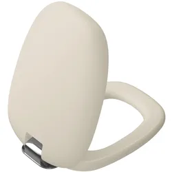 VitrA Plural WC-Sitz mit Absenkautomatik Duroplast Sandbeige Matt/Chrom,126-422-009 126-422-009