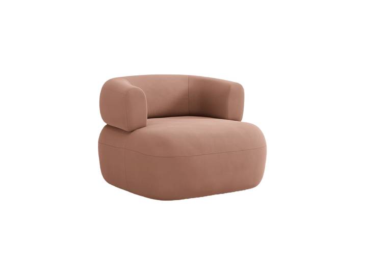 Design Sessel Estro Samt Rosa chosen by Bloomingloft