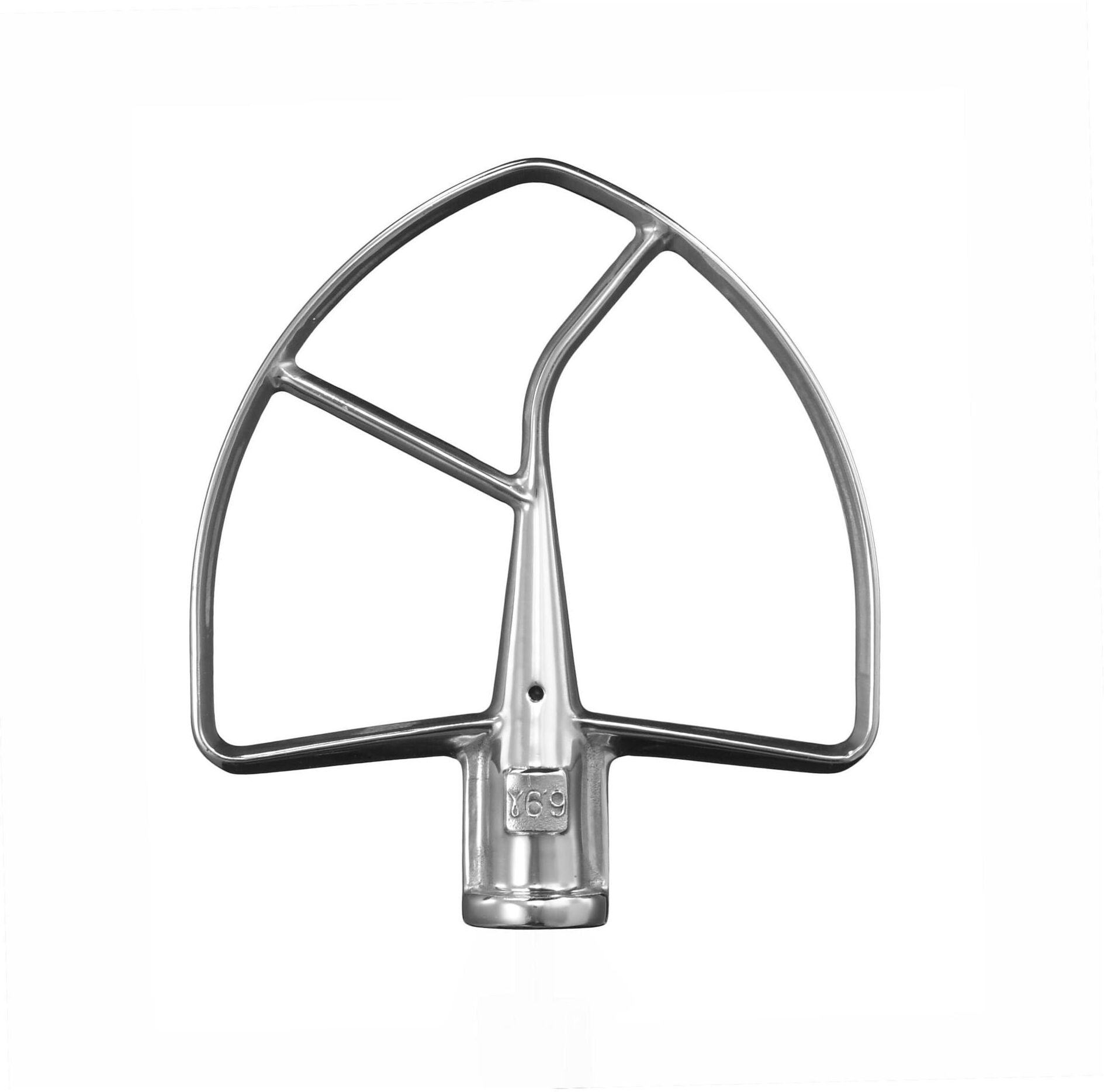 Flachrührer KITCHENAID "5K7SFB", silber, Edelstahl, Küchenmaschinen-Rührelemente, Flachrührer, Robuster Flachrührer aus Edelstahl silber Einheitsgröße