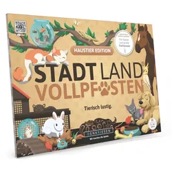 Denkriesen - Stadt Land Vollpfosten® Haustier Edition –"Für alle Felle."| A4 Spielblock