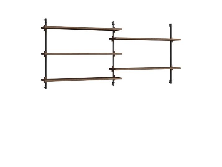 MOEBE Moebe wall shelving ws.65.2.B Chêne fumé-noir