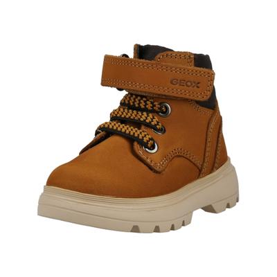 Stiefelette GEOX "Geox Stiefelette Leder/Textil", Damen, Gr. 21, Leder, gelb, Leder, Textil, Schuhe Stiefelette