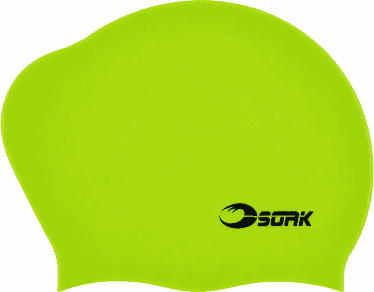Badmössa long hair cap silikon neongrön - Soak