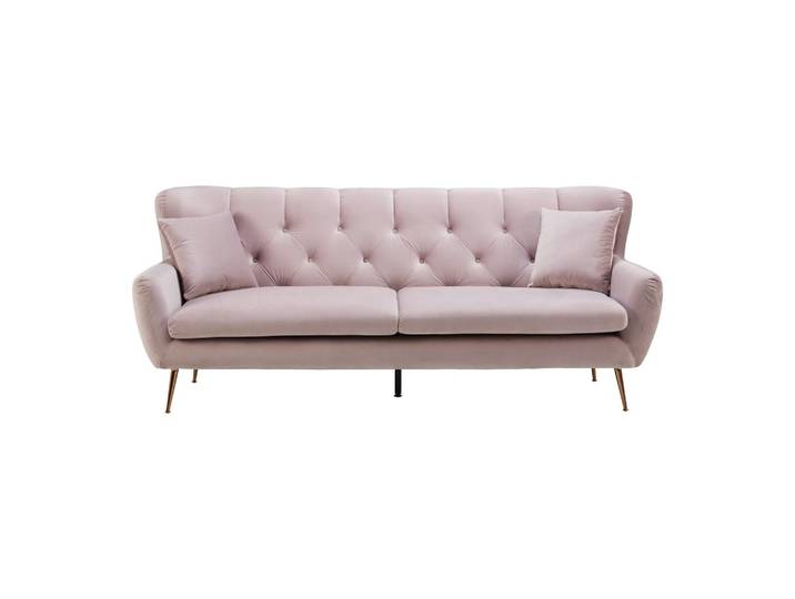 Bigsofa Holz, Textil Rosa