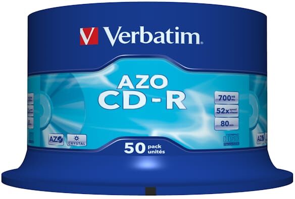 AZO, CD-R, 52X, Crystal (50)