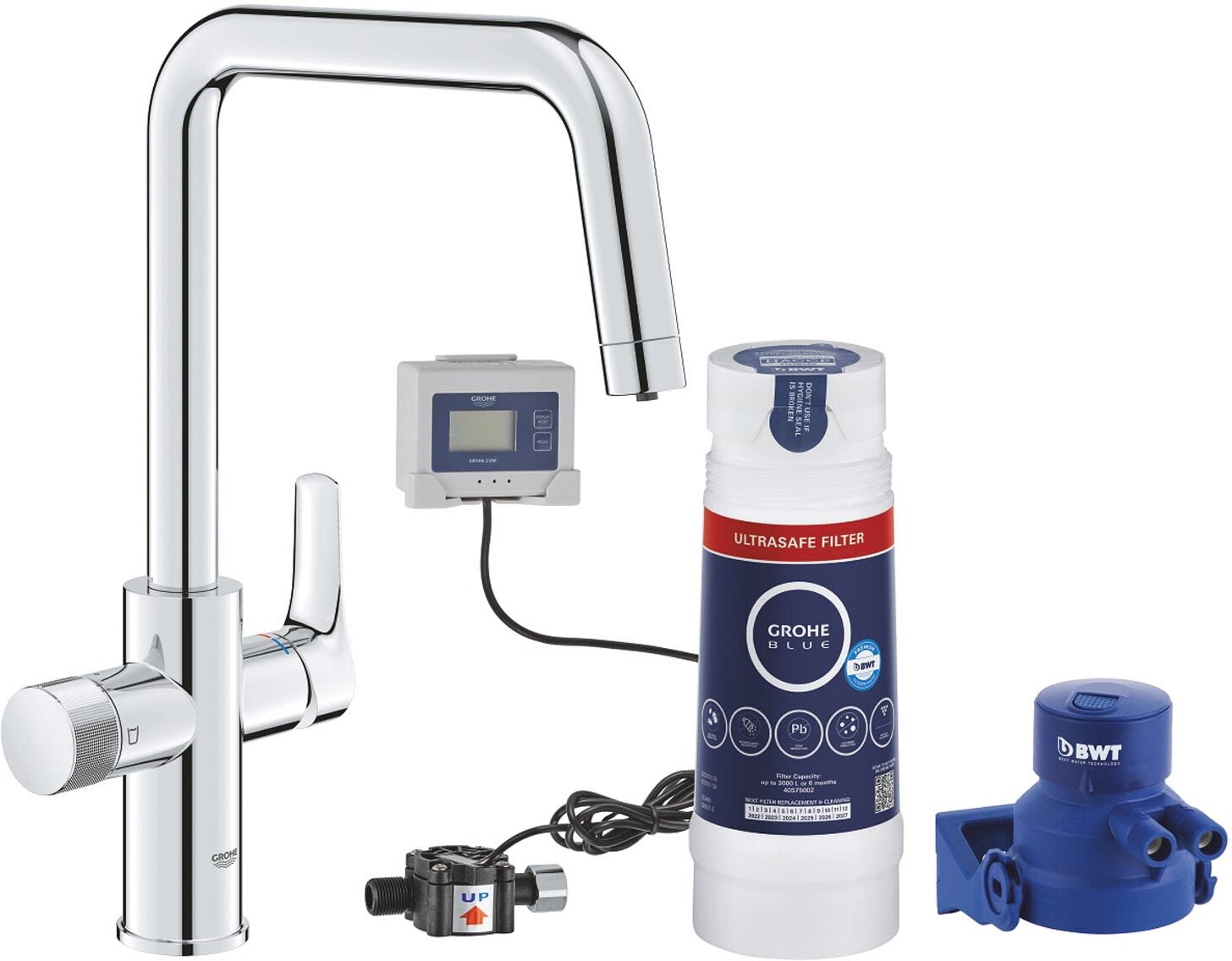 Grohe Blue Pure Start Einhand-Spültischbatterie Starter Set mit Ultrasafe Filter