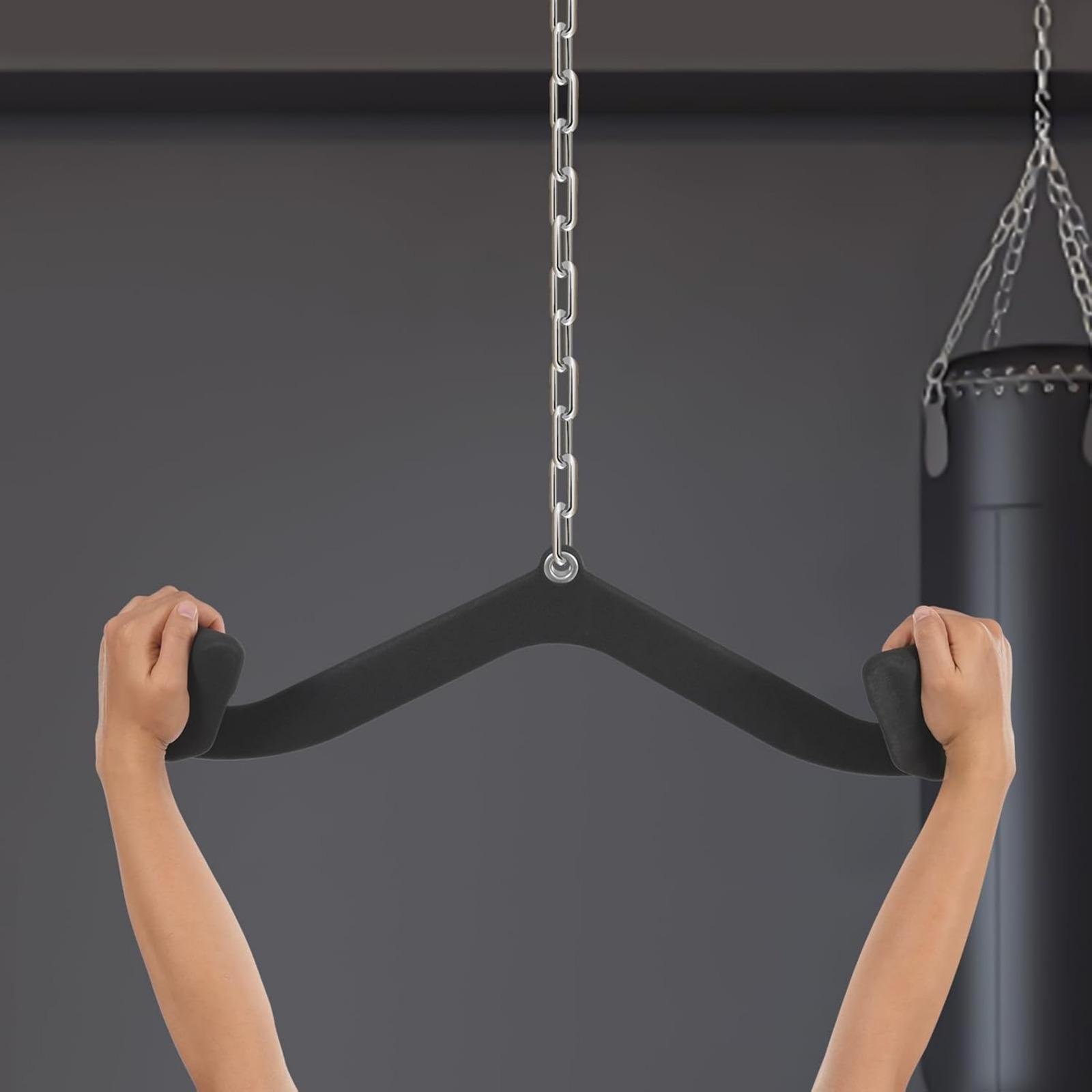 Chinuphaltungsstange-Set, 7-teilig - Schwarz - Ergonomisches Design - Für effektives Krafttraining und Fitness