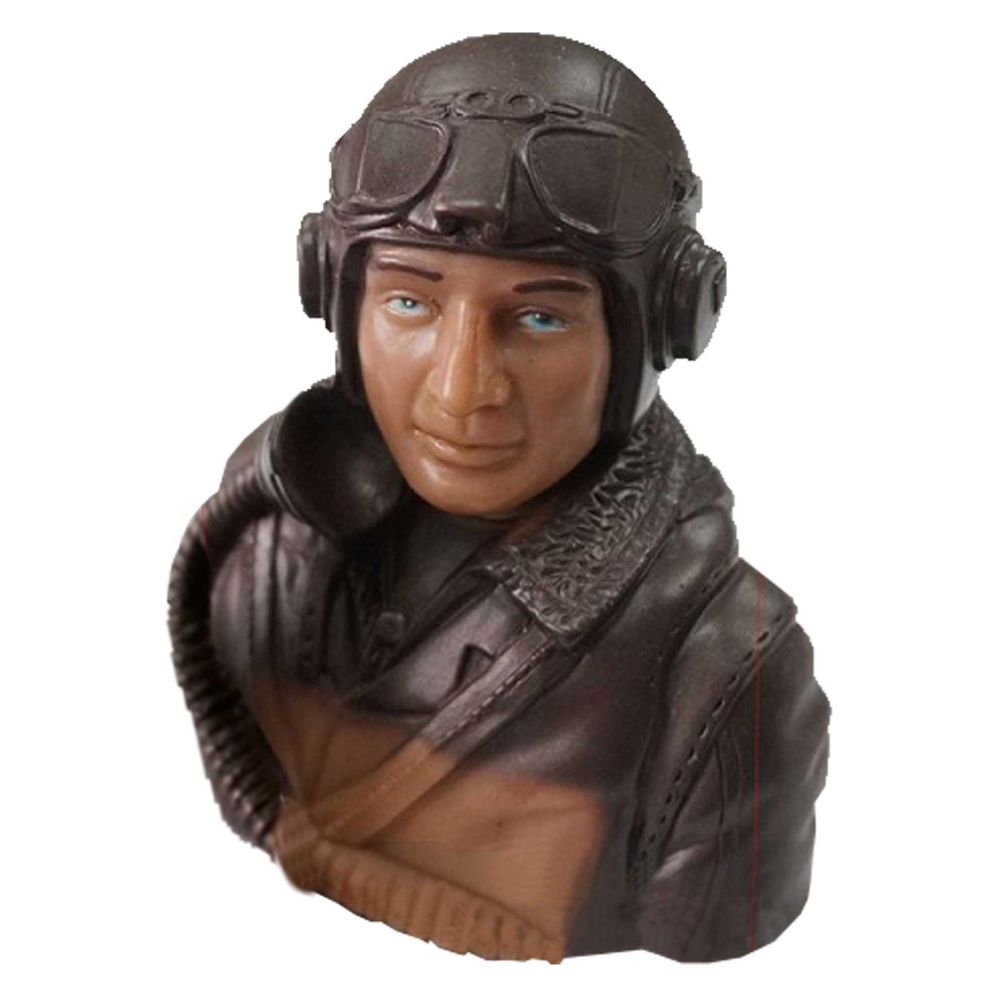 Planet-Hobby 1/5 WWII British Pilot Höhe 105mm, Breite 95mm, Tiefe 60mm Gewicht: 68g (JBM-P009A-P)