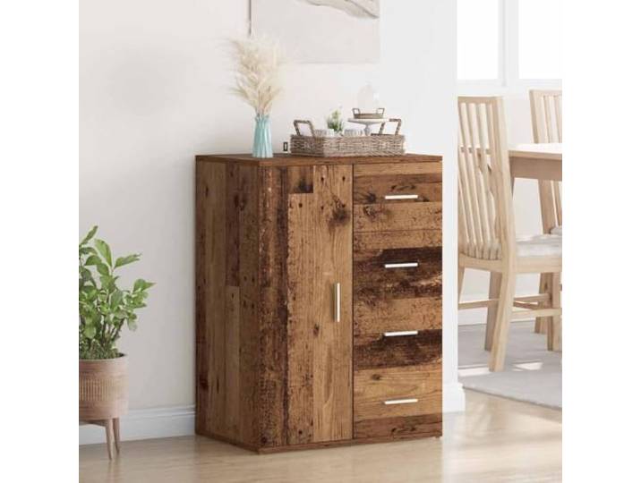 HEFZGDB Weißes Sideboard aus Holzwerkstoff für Wohnzimmer, modernes Sideboard Design mit glatter Oberfläche, Robustes mit hoher Stabilität und Feuchtigkeitsbeständigkeit,