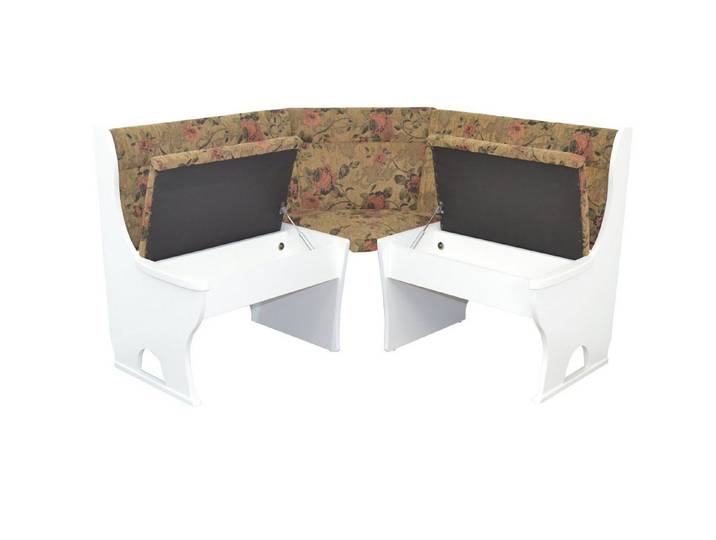 moebel-direkt-online Eckbank Anja (Mit Stauraumfunktion unter den Sitzflächen, Stellfläche 125x125 cm), Sitzflächen mit Gasdruckfedern ausgetattet