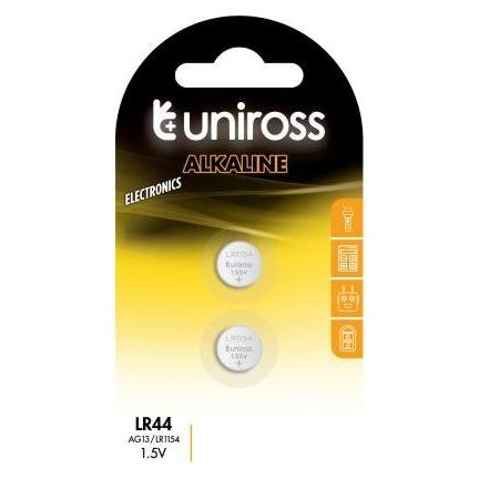 Uniross Batteri LR44 / AG13 2 pak (2 Stk., LR44, 160 mAh) (U2AG13)