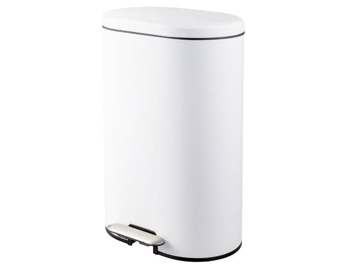 Poubelle en métal - blanc - 30L CARREFOUR HOME