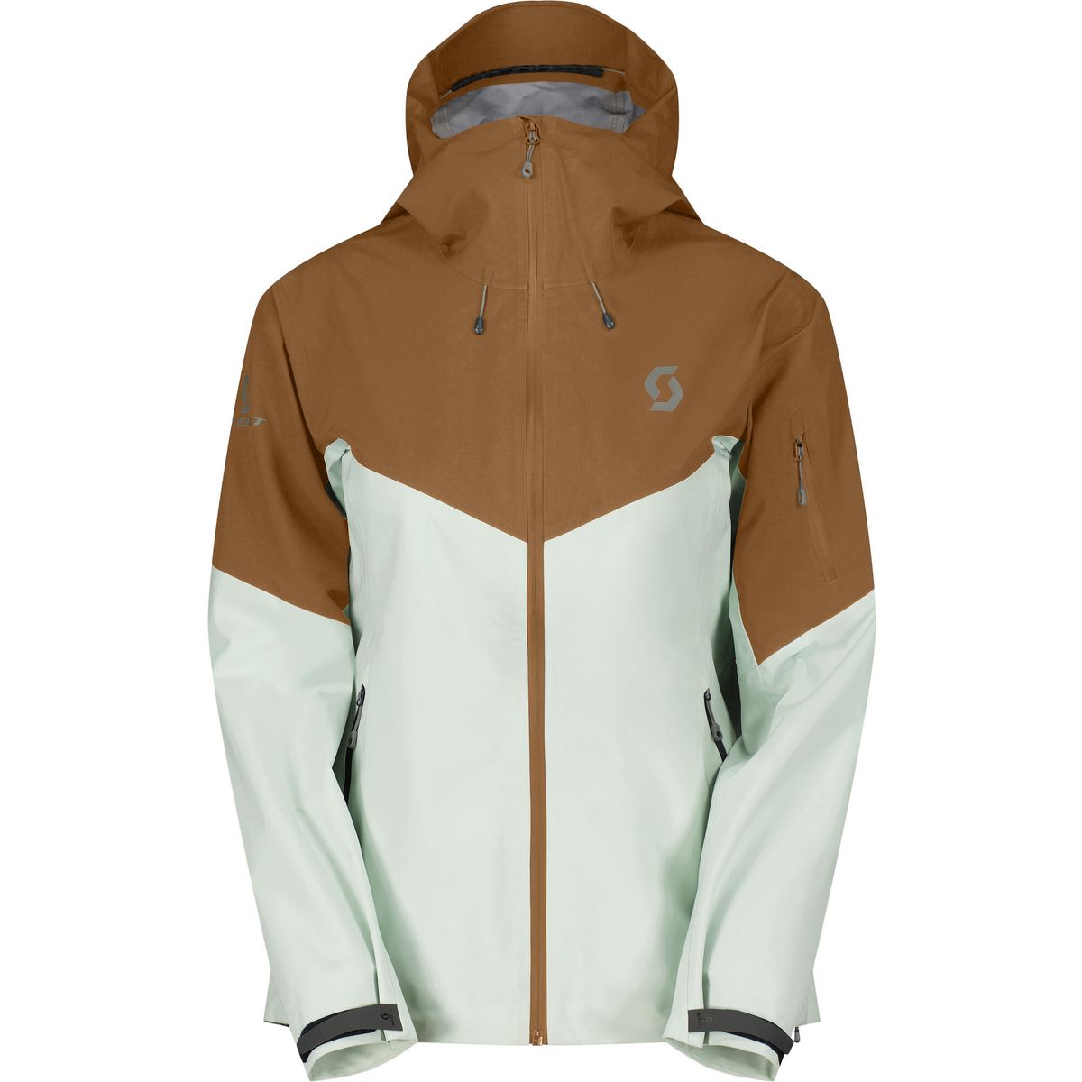 Scott Jacket W's Explorair 3L bread brown/fresh green (7872) L 4215487872010