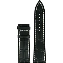 Certina - Leder Lederarmband ohne Schließe 23mm/20mm C610016995 - alligator-prägung,rind,schwarz