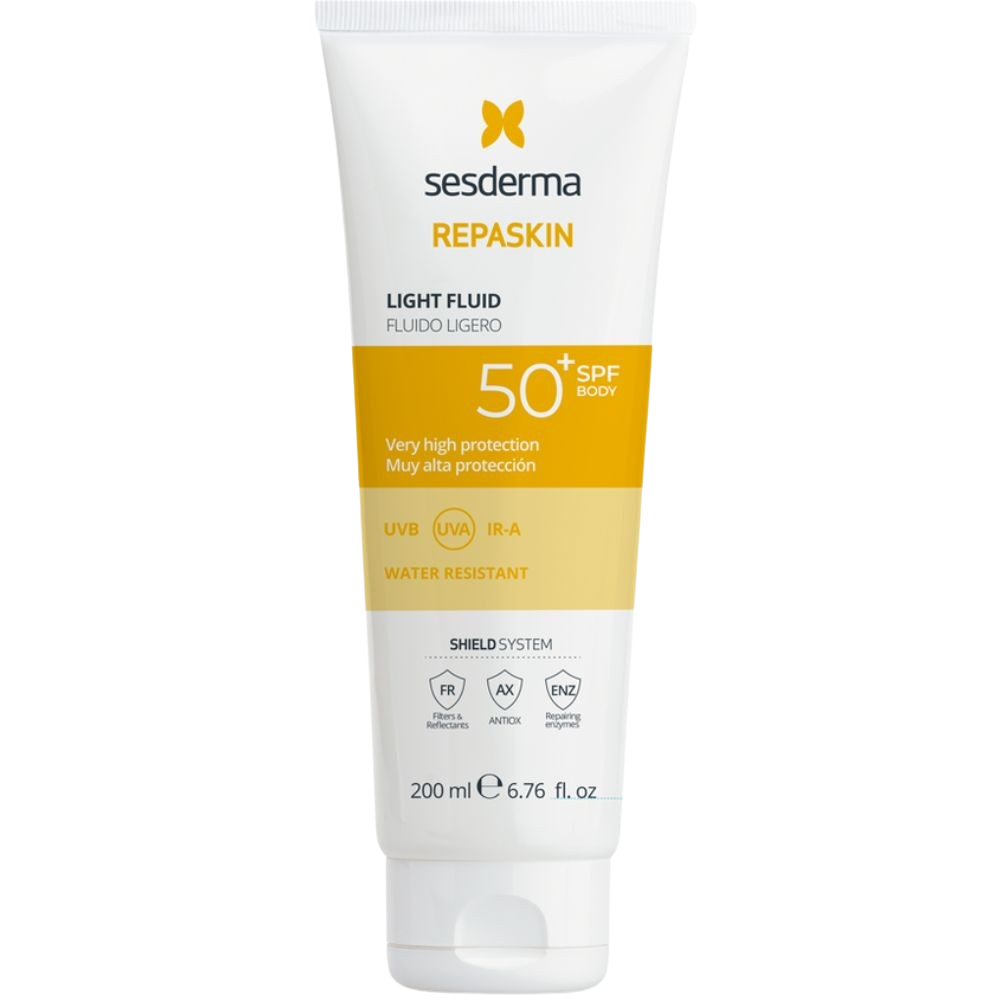 Sesderma Repaskin Boby Light Fluid Sunscreen SPF50+ 200mL SPF50+