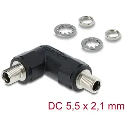 DELOCK Hohlstecker Adapter DC 5,5 x 2,1mm Buchse auf Buchse
