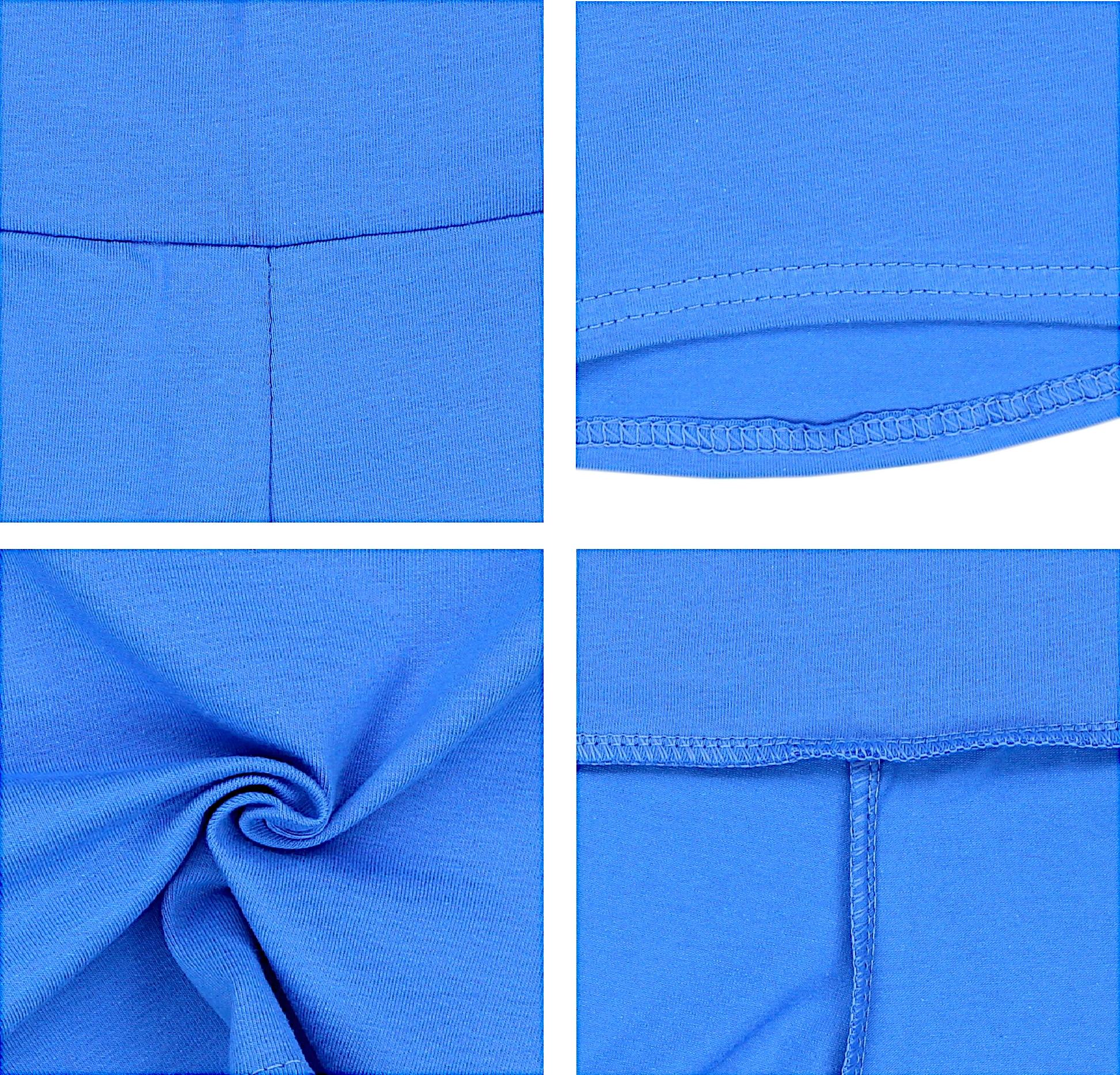 Hotpants ALKATO "Shorts Alkato Damen Sport Shorts mit Hohem Bund", Damen, Gr. 36, N-Gr, blau, Obermaterial: 95% Baumwolle CO. 5% Elasthan EL., Hosen Hotpants