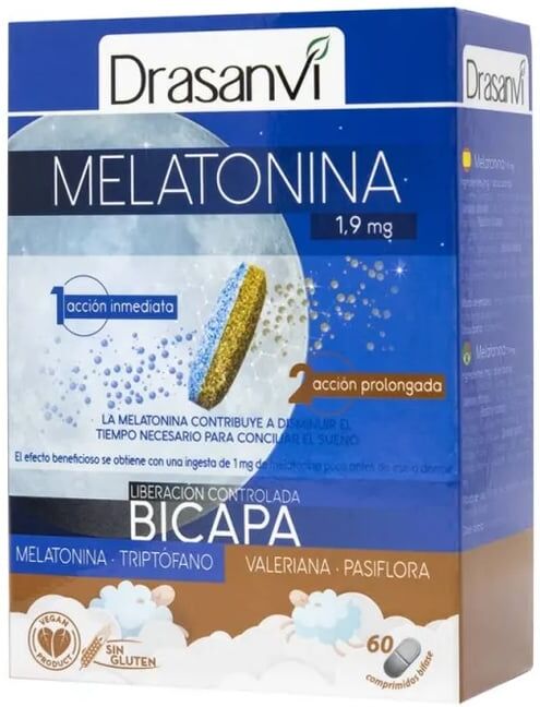 Drasanvi Melatonina 1,9 mg Bicapa Retard 60 Tabs