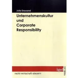 Unternehmenskultur und Corporate Responsibility, Fachbücher von Julia Dausend