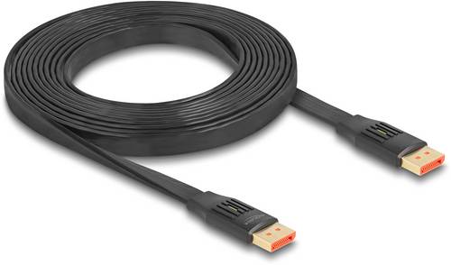 Delock DisplayPort Anschlusskabel DisplayPort Stecker 3m Schwarz 81007 8K UHD, vergoldete Steckkontakte DisplayPort-Kabel