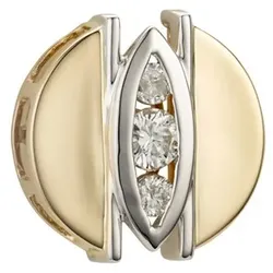 DIAMOUR Anhänger 3 Brillanten zus. ca. 0,25ct Gold 585