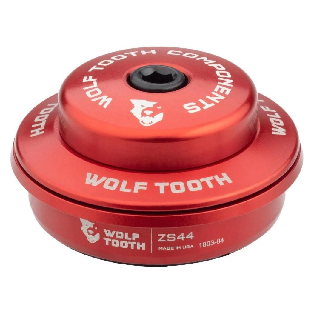Wolf Tooth Premium Steuersatz Oberteil, 1 1/8", ZS44/28.6/H6, red (ZS44U-5MM-RED)