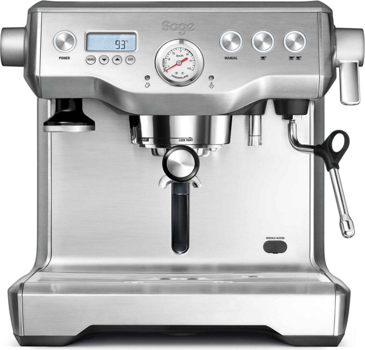 Sage Dual Boiler espressomachine met 2,5 liter waterreservoir in roestvrij staal