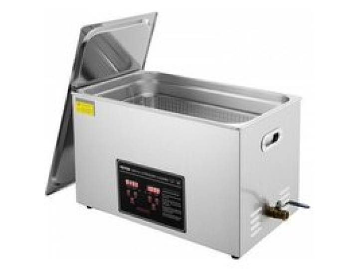 Nettoyeur à Ultrasons 30L en Acier Inoxydable Bac Ultrasons Numérique avec Chauffage Temps et Température Réglables Appareil de Ne