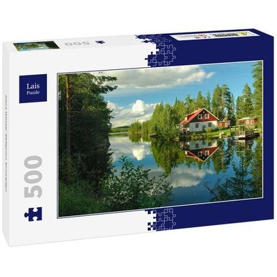 Lais Puzzle Haus Wasser Reflexion Schweden 500 Teile