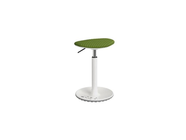 Paidi Hocker, Grün, Weiß, Kunststoff, Füllung: Schaumstoff, oval, 38x52-76.5x27.5 cm, Blauer Engel, Goldenes M, Stoffauswahl, Wohnzimmer, Hocker, Sitzhocker