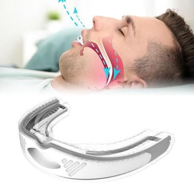 Everyday Crate SilentComfort Anti Snoring Mouthpiece For Better Sleep & Teeth Grinding Relief white