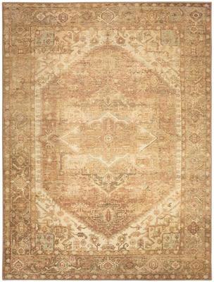 Nourison Vintage Washables Indoor only Gold Persian Area Rug