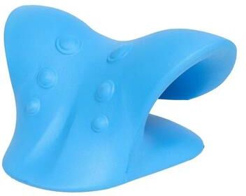 Inspired Living CerviEase Neck & Shoulder Traction Relaxer For Deep Pain Relief And Cervical Spine Alignment blue