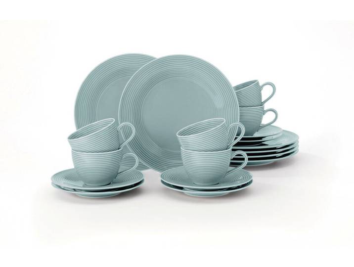 Kaffeeservice BEAT COLOR GLAZE 18-teilig arktisblau