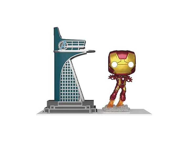 Pop! Town: Avengers: Age of Ultron - Avengers Tower with Iron Man (Glow-in-The-Dark) Vinyl Figuur PX