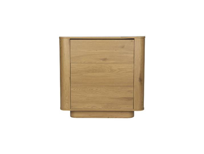 Commode 3 tiroirs en bois naturel Almira