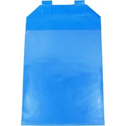 10 Gitterboxtaschen mit Magnetverschluss Hochformat | A4, Weich-PVC, blau