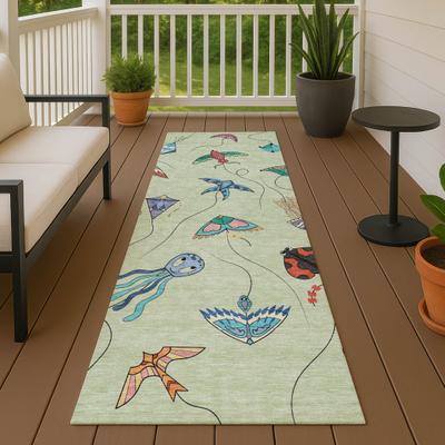 Addison Rugs Machine Washable Indoor/ Outdoor Contemporary Kites Chantille Rug