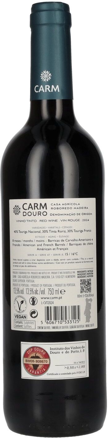 CARM Red DOP Douro 2024 13,5% Vol. 0,75l