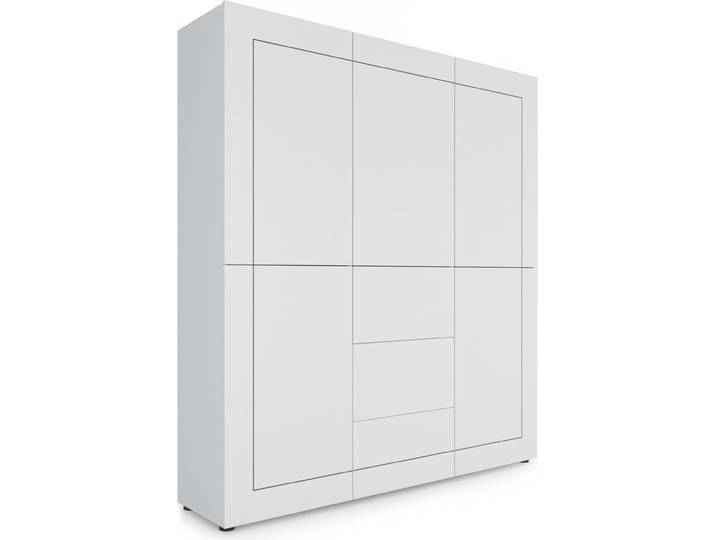 Buffet Elios 5 Portes/3 Tiroirs Blanc Brillant 150X35X165 Cm