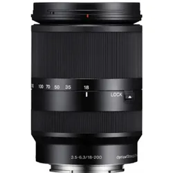Sony E 18-200mm f/3.5-6.3 OSS LE (Sony E, APS-C / DX), Objektiv, Schwarz