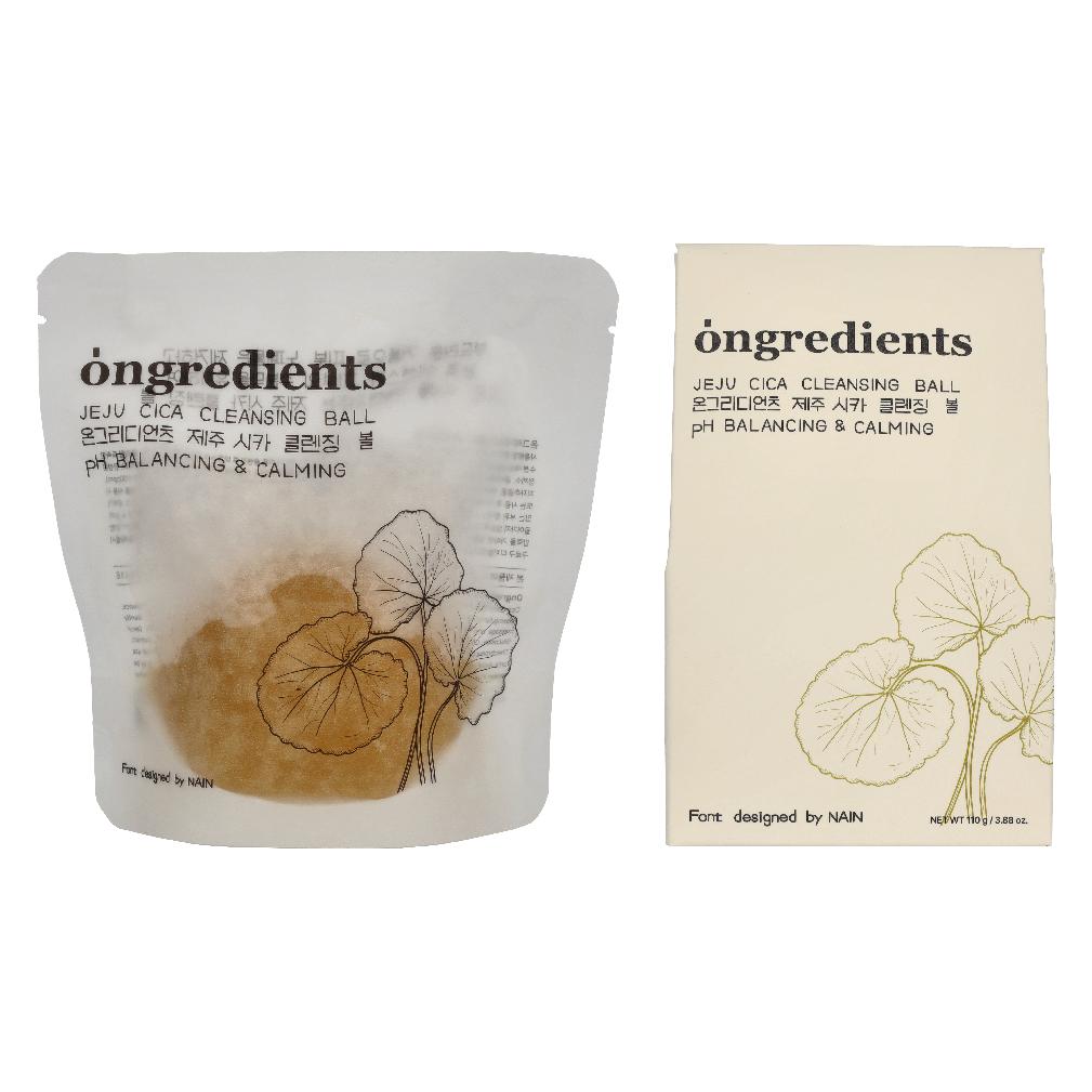 Ongredients Jeju Cica Cleansing Ball - 110g (Reinigungstücher Gesicht, 110 g) (8809239804715)