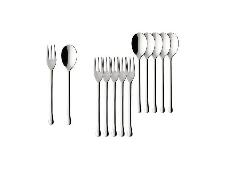 Villeroy & Boch Besteck-Set Udine Kaffeebesteck Bundle 12-tlg. (12-tlg), Edelstahl, Spülmaschinenfest