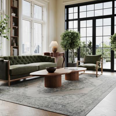 Padma Lakshmi x Rugs USA Padma Lakshmi Istanbul Hand-Tufted Ornate Border Wool-Blend Rug