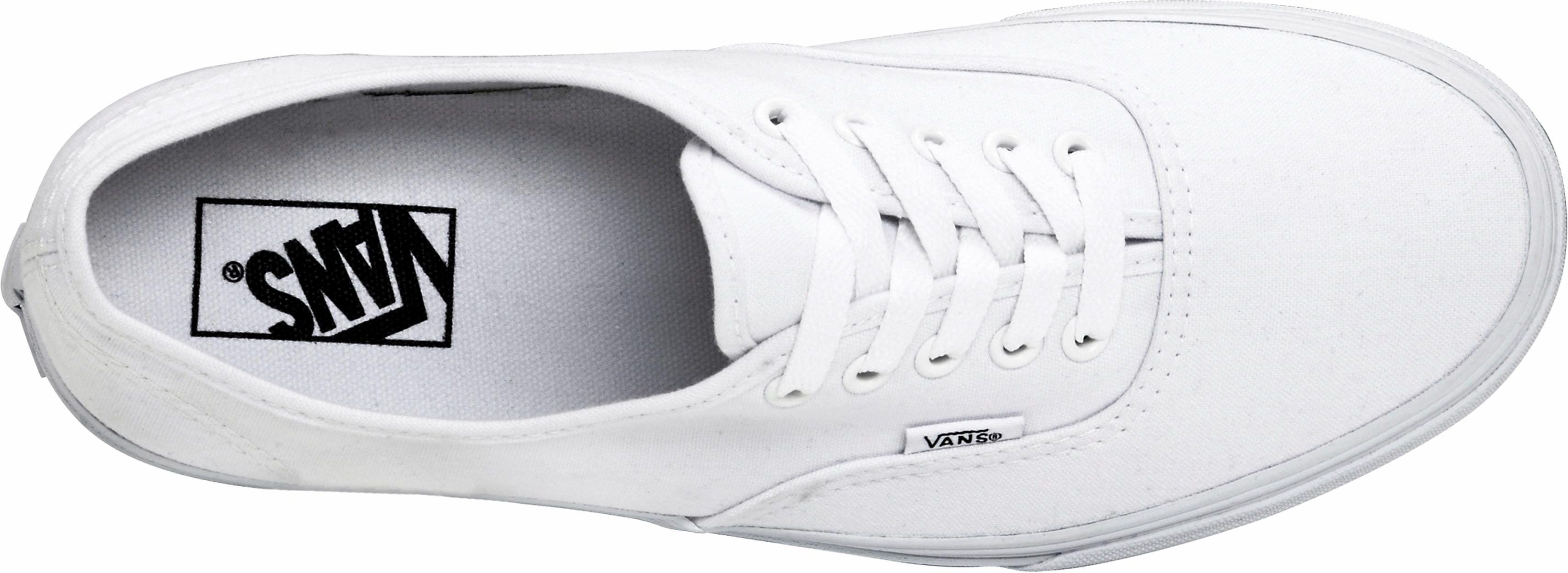Sneaker VANS "UA Authentic", Herren, Gr. 40, weiss (true, weiß), Textil, Schuhe Sneaker, aus textilem Canvas-Material true, weiß 40