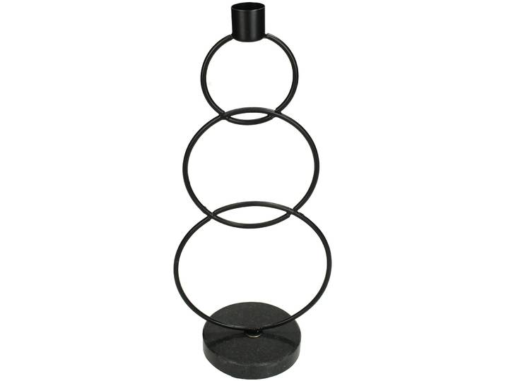Kerzenständer Urban schwarz Metall H 30 cm - Kerzenständer
